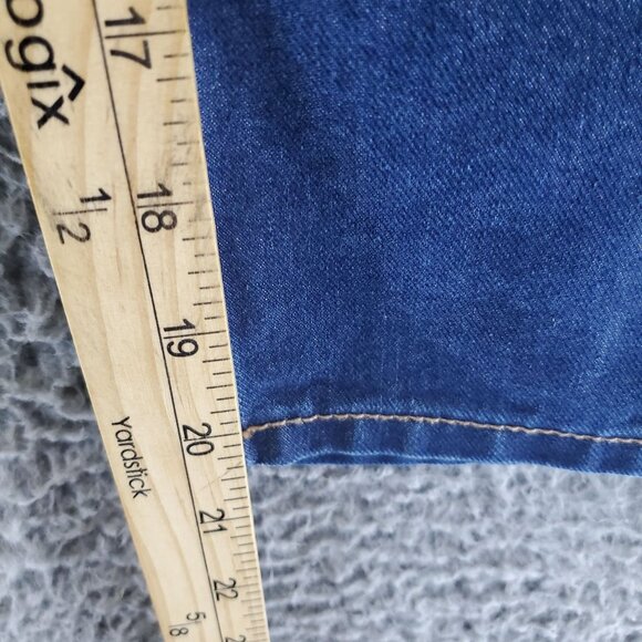 Old Navy Jeans Womens 10 Blue High-Rise Slouchy Straight Cropped Denim - Picture 6 of 11